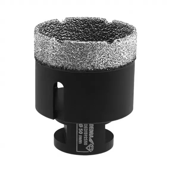 Боркорона с прахообразен диамант DEDRA VB 50x60мм, M14, за керамика, дърво, фаянс, тухли, стъкло, цветни метали