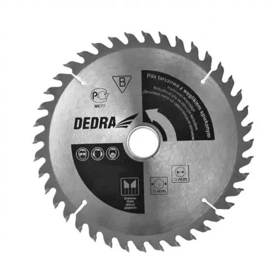 Диск с твърдосплавни пластини DEDRA 235/-/30 Z=36, за дървесина