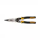 Жустерни клещи DEWALT 255мм, прави, стомана, полукръгли плоски челюсти, двукомпонентна дръжка - small