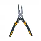 Жустерни клещи DEWALT 255мм, прави, стомана, полукръгли плоски челюсти, двукомпонентна дръжка - small, 267140