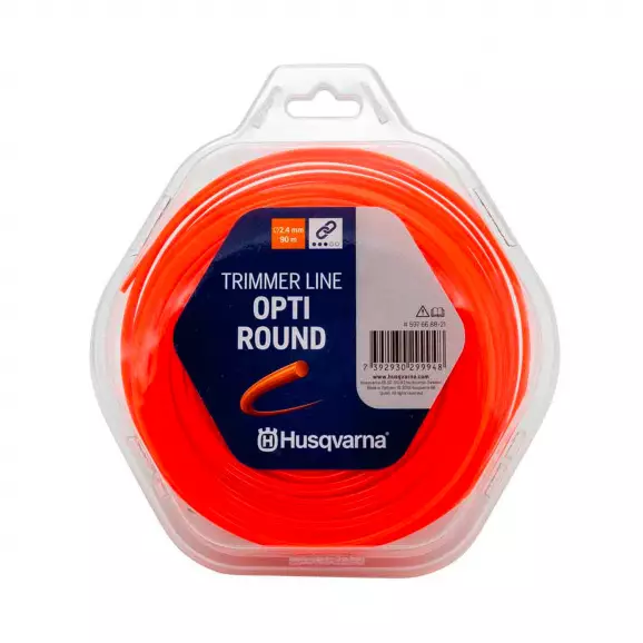 Корда HUSQVARNA Opti Round 2.4мм/90м, кръгла, дължина 90м, оранжева