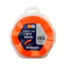 Корда HUSQVARNA Opti Penta 2.4мм/90м, петоъгълна, дължина 90м, оранжева - small