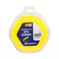 Корда HUSQVARNA Opti Quadra 2.7мм/55м, квадратна, дължина 55м, жълта