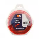 Корда HUSQVARNA Opti Round 3.0мм/10м, кръгла, дължина 10м, червена - small