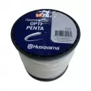Корда HUSQVARNA Opti Penta 3.3мм/75м, петоъгълна, дължина 75м, бяла - small