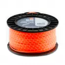 Корда HUSQVARNA Core Cut 3.3мм/120м, петоъгълна, безшумна, дължина 120м, оранжева - small