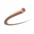 Корда HUSQVARNA Core Cut 3.3мм/120м, петоъгълна, безшумна, дължина 120м, оранжева - small, 230958