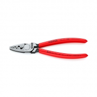 Клещи кербовъчни KNIPEX 0.25-16мм2, за изолирани кабелни накрайници, AWG 20-5, еднокомпонентни дръжки