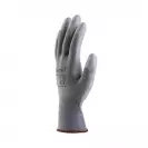 Ръкавици BUNTING GREY, от безшевно трико, топени в полиуретан, ластичен маншет  - small, 229266