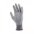 Ръкавици BUNTING GREY, от безшевно трико, топени в полиуретан, ластичен маншет  - small, 229268