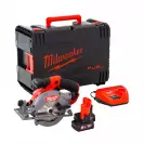 Акумулаторен циркулярен трион MILWAUKEE M12 CCS44-602X, 12V, 6.0, Li-Ion, ф140x20мм, 3600об/мин, безчетков - small