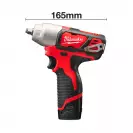 Акумулаторен гайковерт ударен MILWAUKEE M12 BIW38-0, 12V, 2.0-6.0Ah, Li-Ion, 3/8
