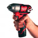 Акумулаторен гайковерт ударен MILWAUKEE M12 BIW38-0, 12V, 2.0-6.0Ah, Li-Ion, 3/8