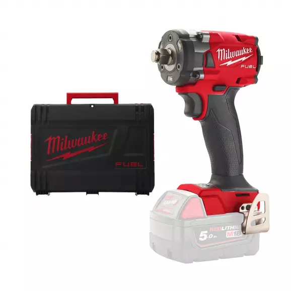 Акумулаторен гайковерт ударен MILWAUKEE M18 FIW2F38-0X, 18V, 2.0-12Ah, Li-Ion, 3/8