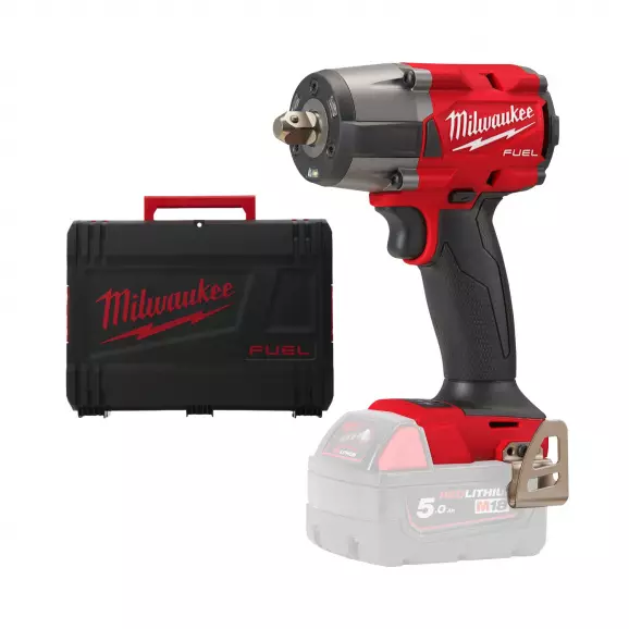 Акумулаторен гайковерт ударен MILWAUKEE M18 FMTIW2P12-0X, 18V, 2.0-12Ah, Li-Ion, 1/2