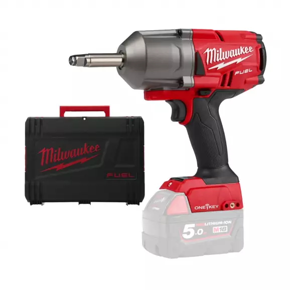 Акумулаторен гайковерт ударен MILWAUKEE M18 ONEFHIWF12E-0X, 18V, 2.0-12Ah, Li-Ion, 1/2