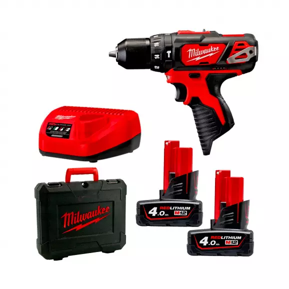 Акумулаторен ударен винтоверт MILWAUKEE M12 BPD-402C, 12V, 4.0Ah, Li-Ion, 38Nm