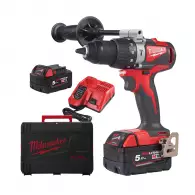 Акумулаторен ударен винтоверт MILWAUKEE M18 BLPD2-502X, 18V, 5.0Ah, Li-Ion, 82Nm, безчетков