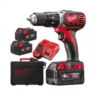 Акумулаторен ударен винтоверт MILWAUKEE M18 BPD-403C, 18V, 4.0Ah, Li-Ion, 60Nm