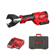 Акумулаторна хидравлична ножица за рязане на кабели MILWAUKEE M18ONEHCC-201C FSW, 18V, 2.0Ah, Li-Ion, 53kN