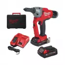 Акумулаторна нитачка MILWAUKEE M18 ONEFPRT-202X, 18V, 2.0Ah, Li-Ion, 4.8-7.0мм (алуминий), безчетков - small
