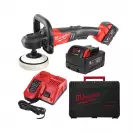 Акумулаторна полирмашина MILWAUKEE M18 FAP180-502X, 18V, 5.0Ah, Li-Ion, ф180мм, безчетков - small