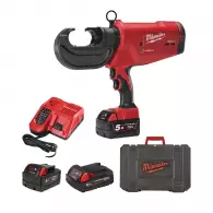Акумулаторна преса за кримпване на кабели MILWAUKEE M18 HCCT109/42-522C, 18V, 2.0/5.0Ah, Li-Ion, 109kN