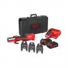 Акумулаторна преса за щанци и матрици MILWAUKEE M18 BLHPT-202C U-SET, 18V, 2.0Ah, Li-Ion, 32kN - small