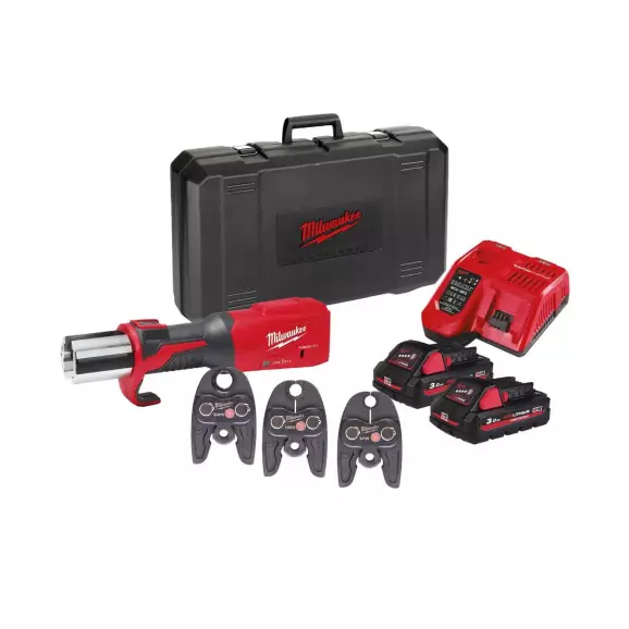 Акумулаторна преса за щанци и матрици MILWAUKEE M18 ONEBLHPT-302C U-SET, 18V, 3.0Ah, Li-Ion, 32kN