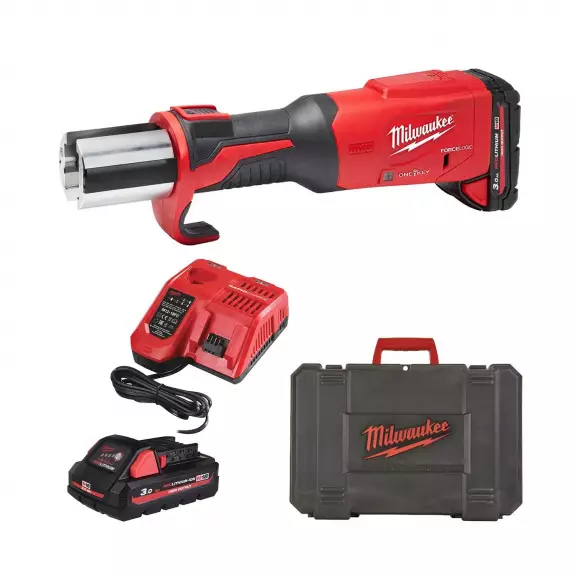 Акумулаторна преса за щанци и матрици MILWAUKEE M18 ONEBLHPT-302C, 18V, 3.0Ah, Li-Ion, 32kN