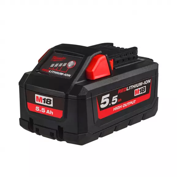 Батерия акумулаторна MILWAUKEE M18 HB5.5, 18V, 5.5Ah, Li-Ion