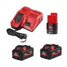 Комплект батерии и зарядно устройство MILWAUKEE M18 HNRG-552, 12/18V, 3.0/5.5Ah, Li-Ion - small