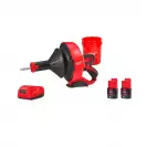 Машина за почистване на тръби и канали MILWAUKEE M12 BDC6-202C, 12V, 2.0Ah, Li-Ion, 7.6м, ф6мм - small