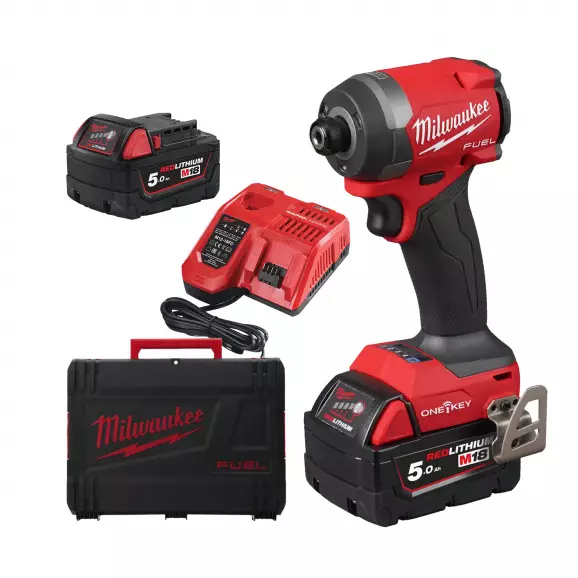 Акумулаторен гайковерт ударен MILWAUKEE M18 ONEID3-502X, 18V, 5.0Ah, Li-Ion, 1/4