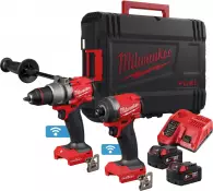 Акумулаторен комплект MILWAUKEE M18 ONEPP2A3-502X (M18 ONEPD3 + M18 ONEID3), 18V, 5.0Ah, Li-Ion