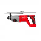 Акумулаторен перфоратор MILWAUKEE M18 BLHACD26-0X, 18V, 2.0-12Ah, Li-Ion, SDS-plus, 2.6J, безчетков - small, 257179