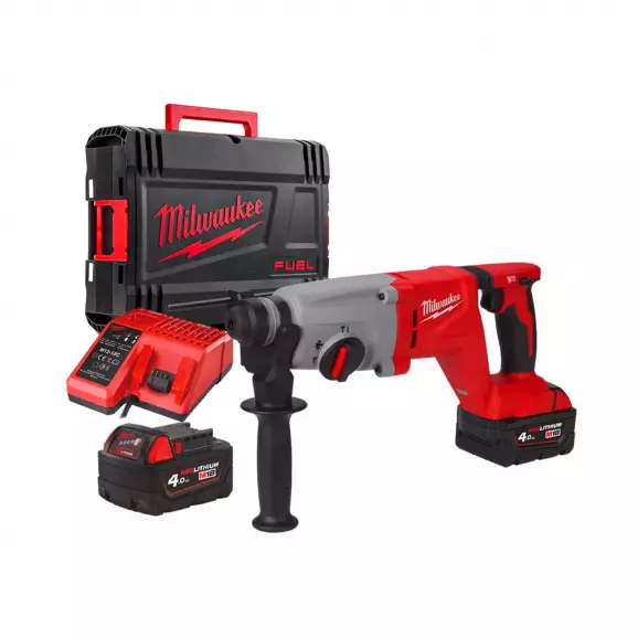Акумулаторен перфоратор MILWAUKEE M18 BLHACD26-402X, 18V, 4.0Ah, Li-Ion, SDS-plus, 2.6J, безчетков