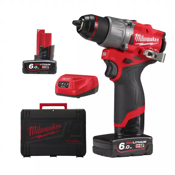 Акумулаторен ударен винтоверт MILWAUKEE M12 FPD2-602X, 12V, 6.0Ah, Li-Ion, 45Nm, безчетков