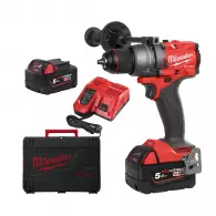 Акумулаторен винтоверт MILWAUKEE M18 FDD3-502X, 18V, 5.0Ah, Li-Ion, 158Nm, безчетков
