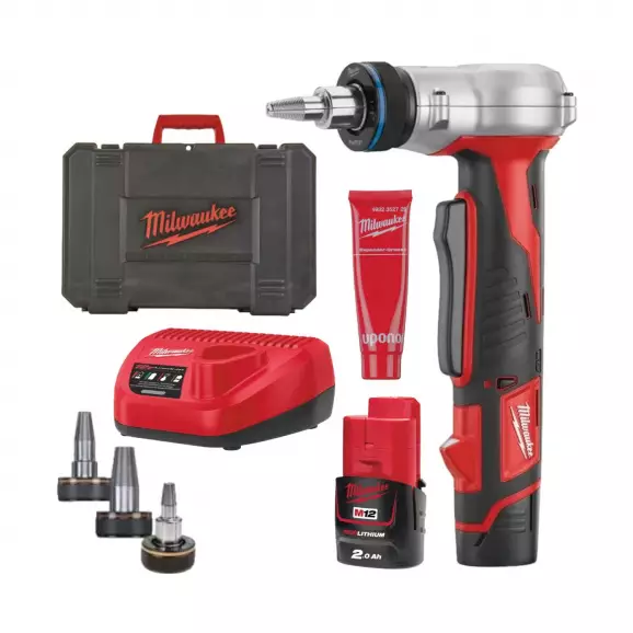 Акумулаторна машина за разширяване на тръби MILWAUKEE C12 PXP-I06202C, 12V, 2.0Ah, Li-Ion