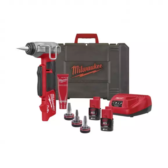 Акумулаторна машина за разширяване на тръби MILWAUKEE M12 FPXP-I06202C, 12V, 2.0Ah, Li-Ion