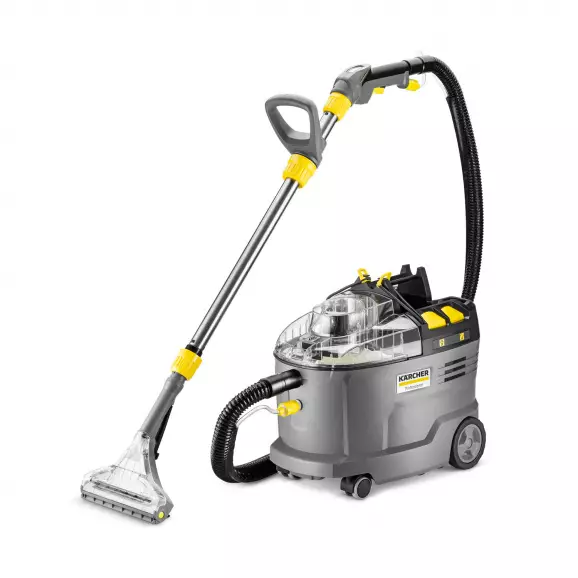 Акумулаторна перяща прахосмукачка KARCHER Puzzi 9/1 Bp Adv, 36V, 6.0-7.5Ah, 3420л/мин, 9/7л (чиста/мръсна вода)