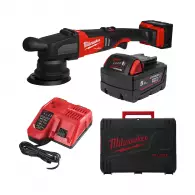 Акумулаторна полирмашина MILWAUKEE M18 FROP15-502X, 18V, 5.0Ah, Li-Ion, 2650-5100об/мин., ф125мм, безчетков