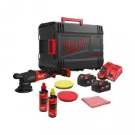 Акумулаторна полирмашина MILWAUKEE M18 FROP15-502X KIT, 18V, 5.0Ah, Li-Ion, ф125мм, безчетков