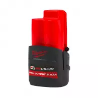 Батерия акумулаторна MILWAUKEE M12 HB2.5, 12V, 2.5Ah, Li-Ion