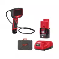 Камера MILWAUKEE M12 360IC12-201C, 12V, 2.0Ah, Li-Ion, ф10мм, 1.2м