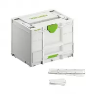 Куфар за инструменти FESTOOL SYS3-COMBI M 287, с органайзер, пластмаса, бял