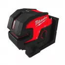 Линеен лазерен нивелир MILWAUKEE M12 CLL4P-0C, 2 лазерни линии, 4 точки, точност 3mm/10m, 38м, автоматично - small, 243151