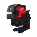Линеен лазерен нивелир MILWAUKEE M12 CLL4P-301C, 2 лазерни линии, 4 точки, точност 3mm/10m, 38м, автоматично - small, 243143