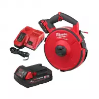 Машина за изтегляне на кабел MILWAUKEE M18 FPFT-202 30M NC SET, 18V, 2.0Ah, Li-Ion, 30м